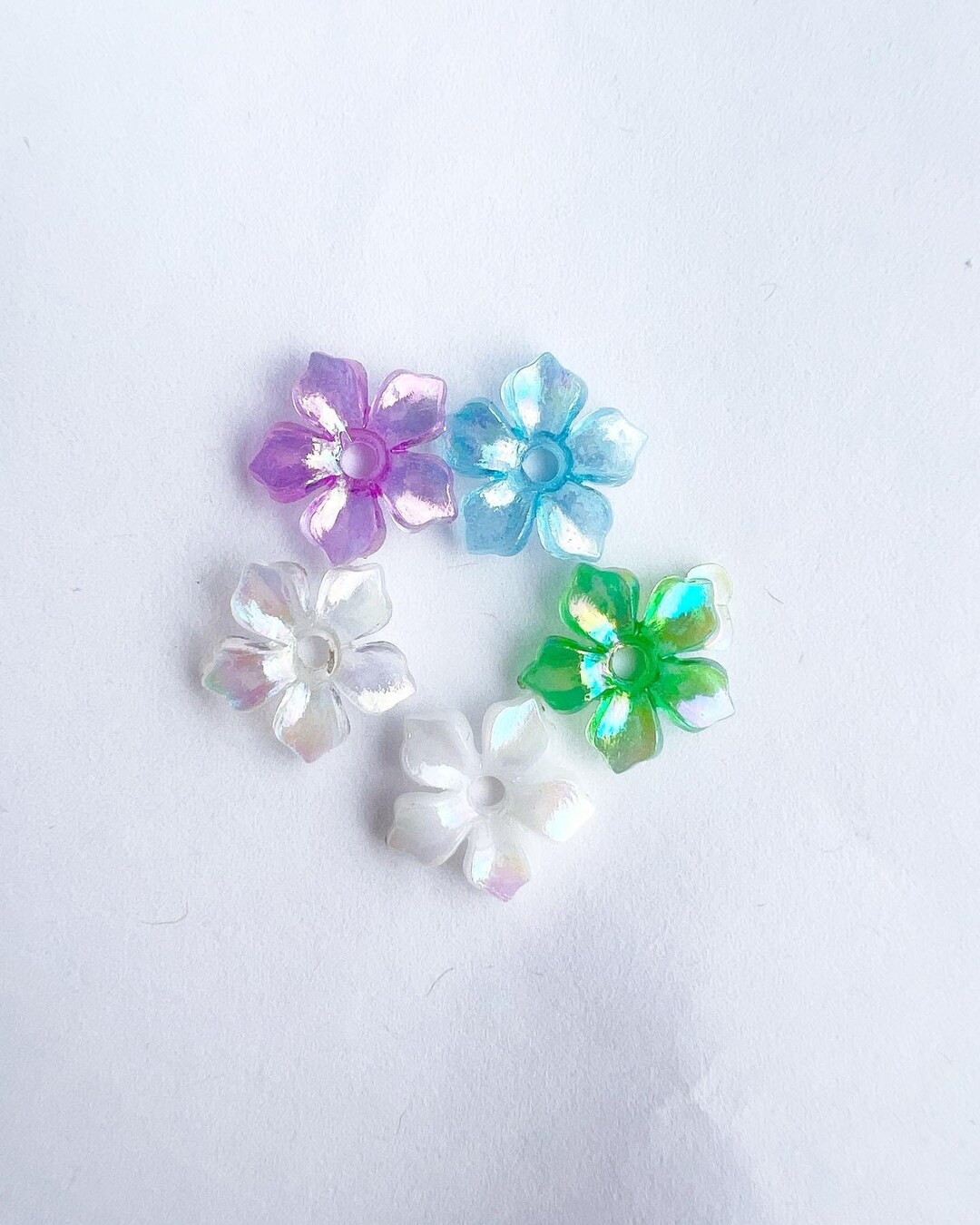 Vintage Oleander Flower Beads for Jewelry Making, DIY, Crafting, Hmong