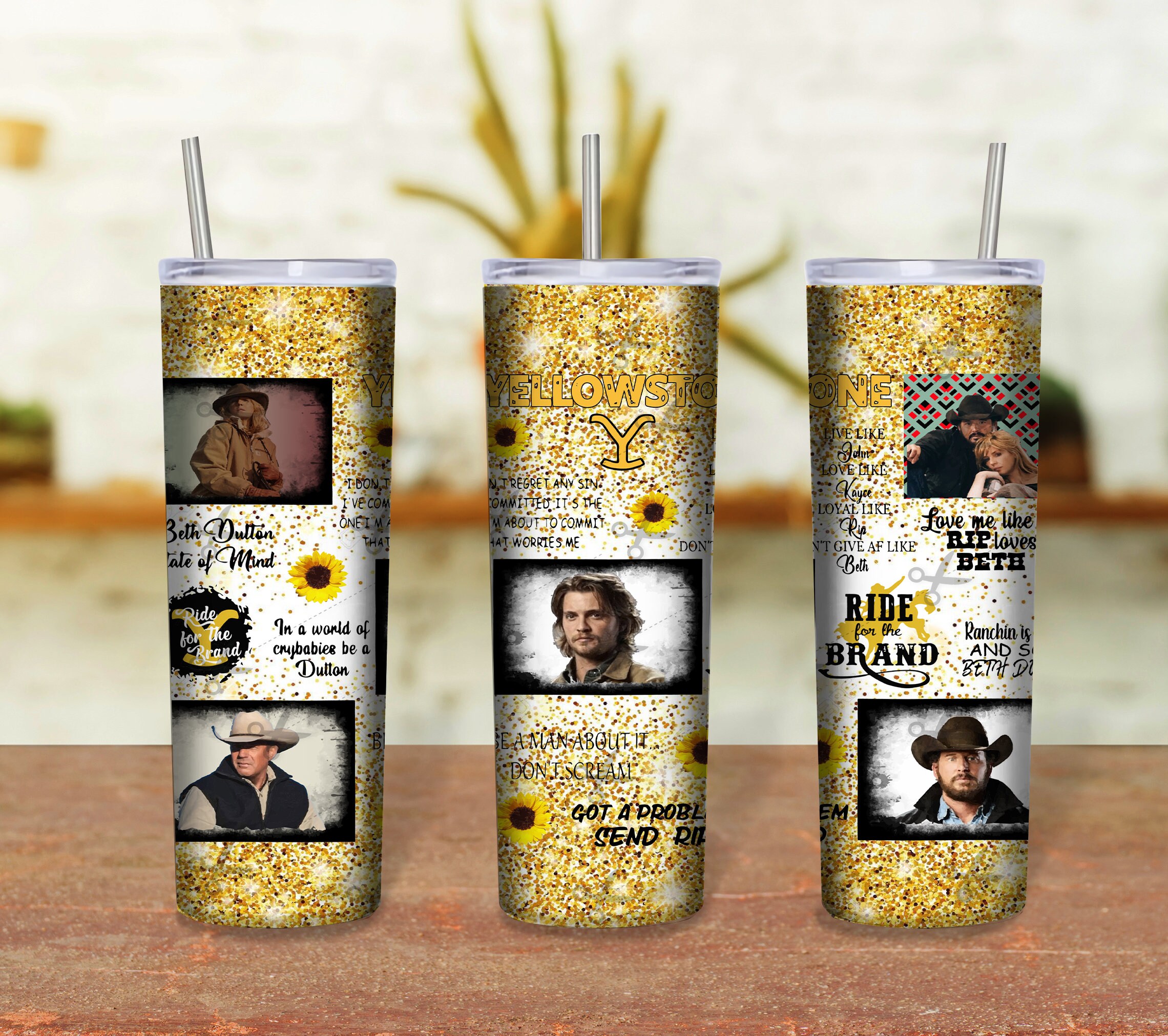 Yellowstone Tumbler Sublimation Designs Yellowstone Tumbler Etsy