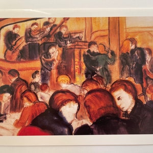 Club de Jazz de Détroit | Atlanta Sampson Aquarelle vierge à l’intérieur de la carte, toute occasion