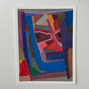 Tribute to Hans Hoffman Abstract | Atlanta Sampson 5 x 6.6 acrylic giclée print