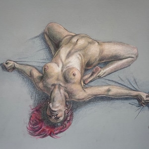 "Originale Illustration Zeichnung - ""Ecstasy"""