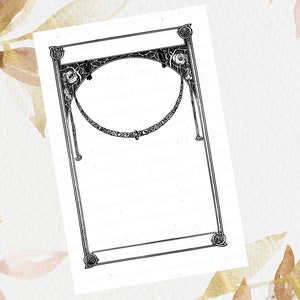 Vintage Victorian Decorative Curly Frame, Vintage Frames SVG PNG JPG, Digital Download, Antique Decorative Frame, Vector Ornate Geometric