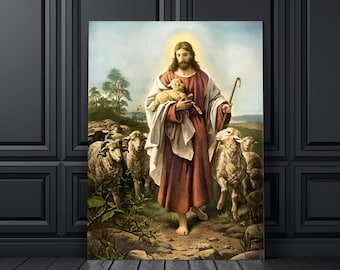 Antique JESUS Print, Vintage Jesus Art 1887, Christian Décor, Jesus Lover Gift, Vintage Religious Art, Jesus Christ Wall Art Printable