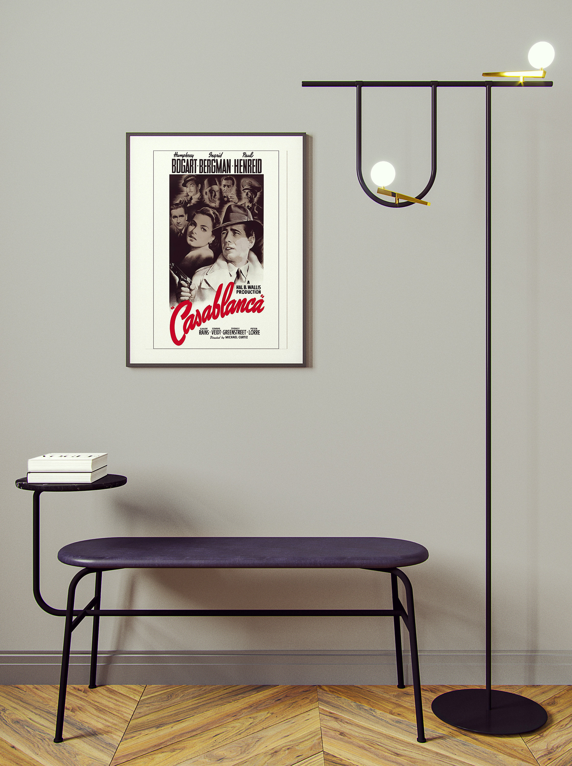 Casablanca Movie Poster 1942, Italian Casablanca Movie Poster, Vintage ...