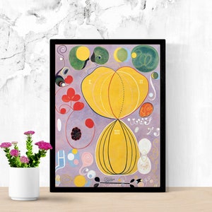 Hilma Af Klint Poster 1907, The Ten Largest No.7 Adulthood, Modern Abstract, Abstract Wall Art, Hilma Af Klint Art, Abstract Art, 3 Sizes