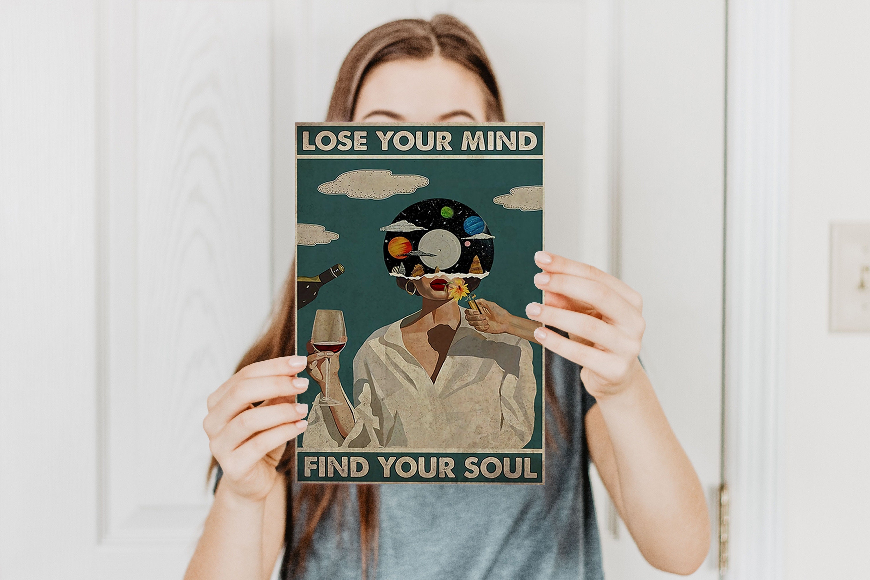 Lose Your Mind Find Your Soul Poster, Vintage Music Poster