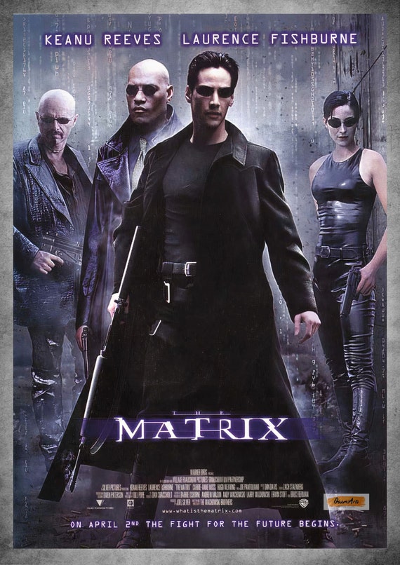 The Matrix Movie Poster Vintage Movie Poster Vintage Film - Etsy
