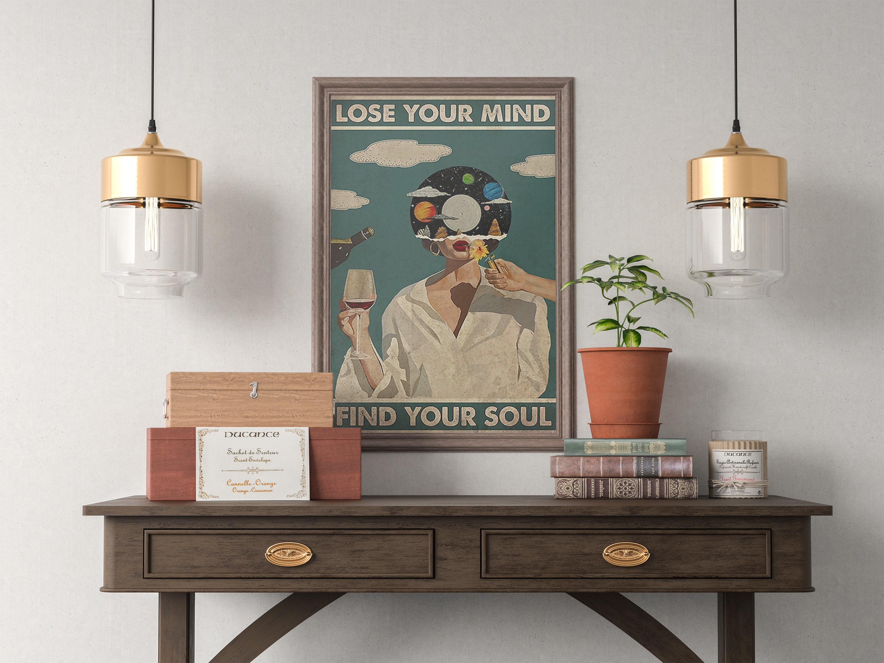 Lose Your Mind Find Your Soul Poster, Vintage Music Poster