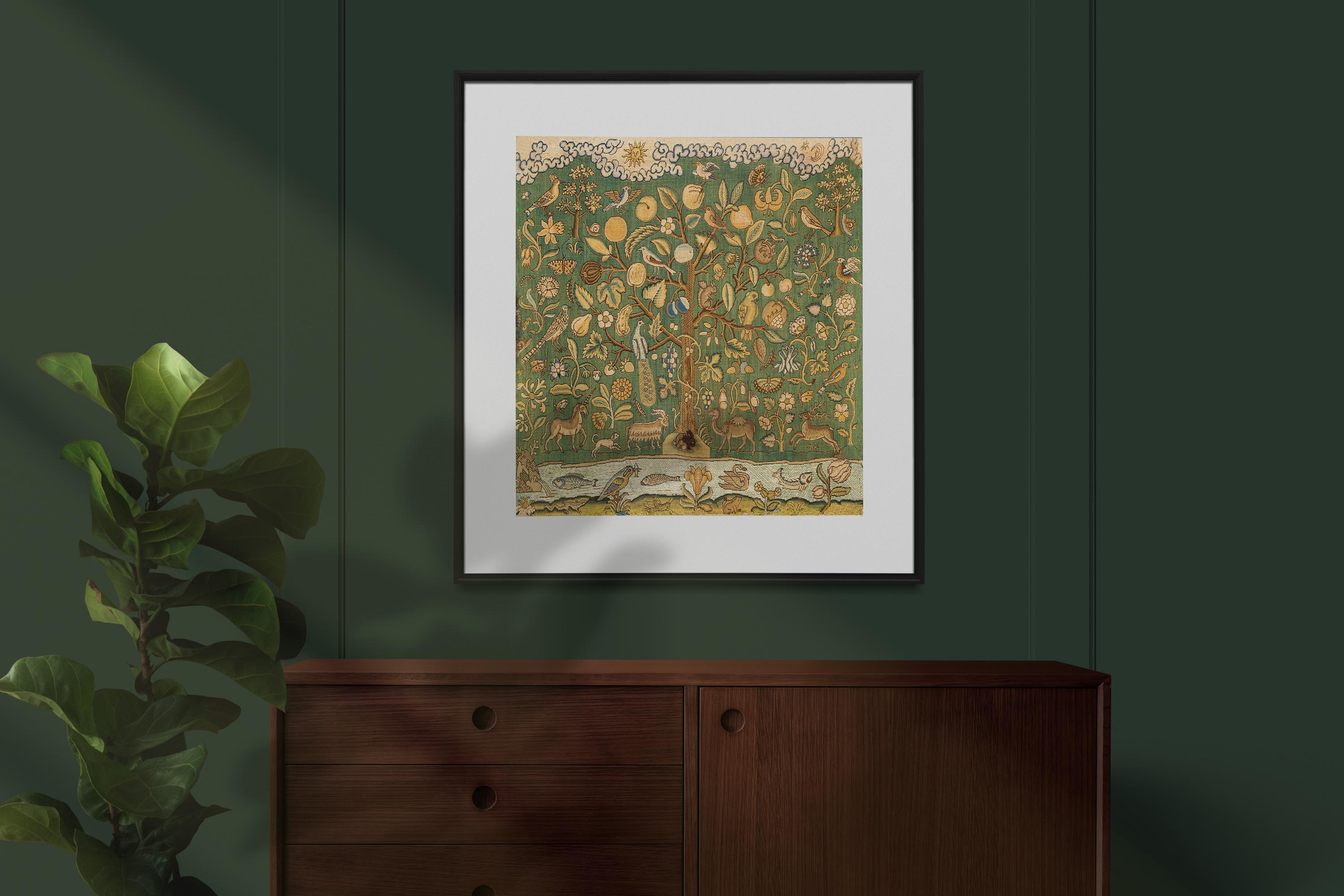 Antique Tree of Life Art Print, Vintage Nature Wall Art, Medieval ...