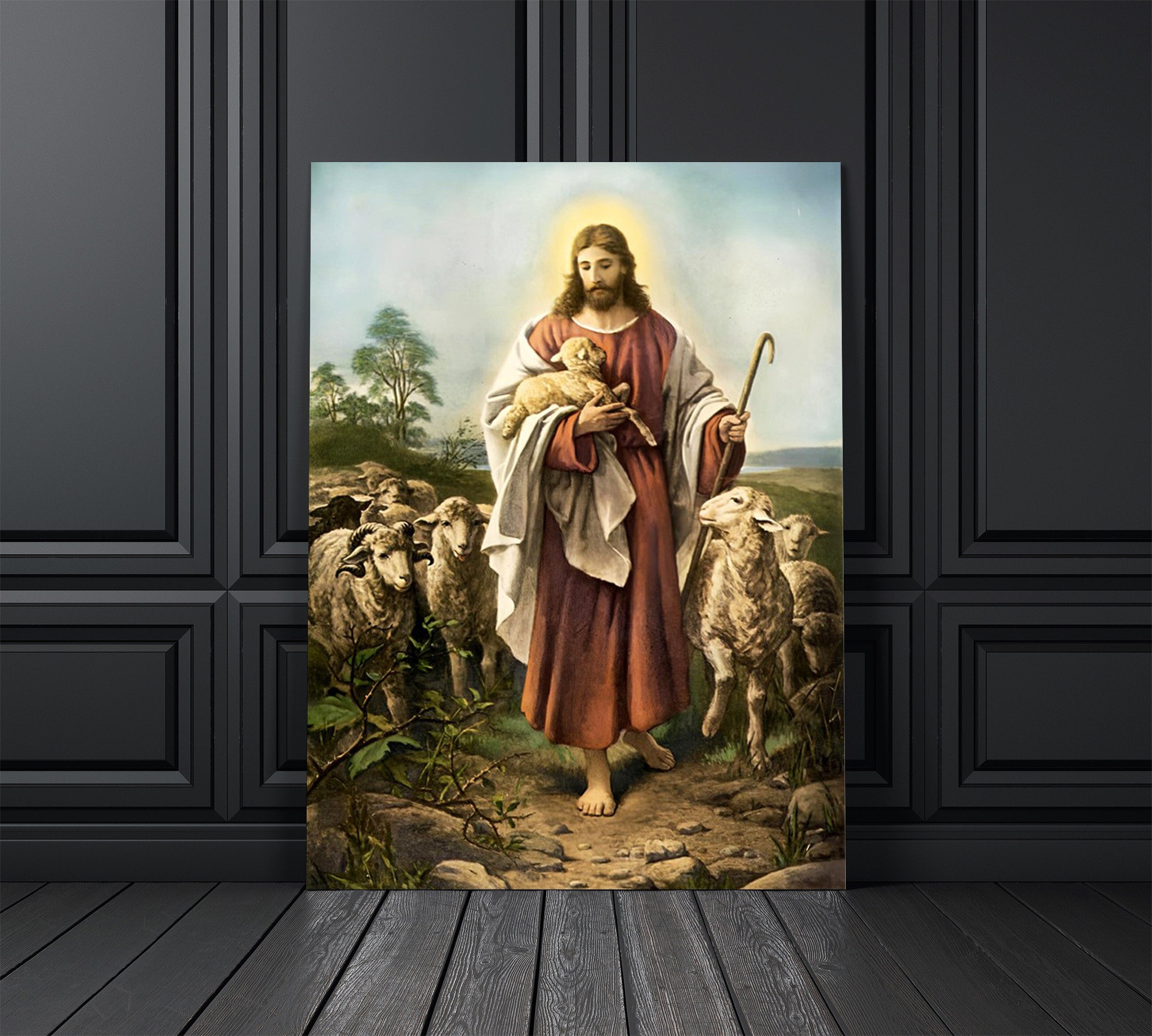 Antique JESUS Print Vintage Jesus Art 1887 Christian Décor Etsy UK