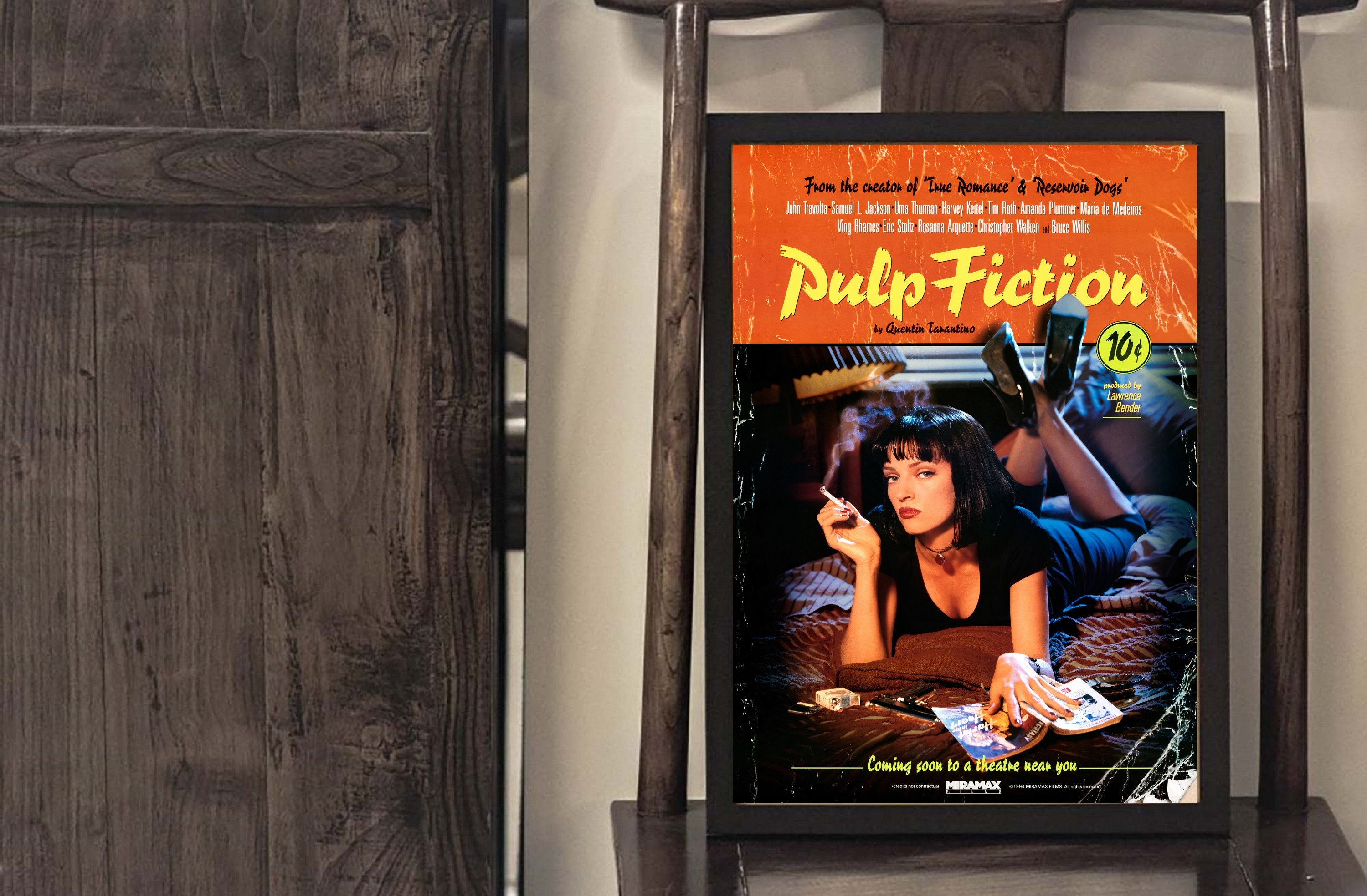Pulp Fiction Movie Poster, Vintage Movie Poster
