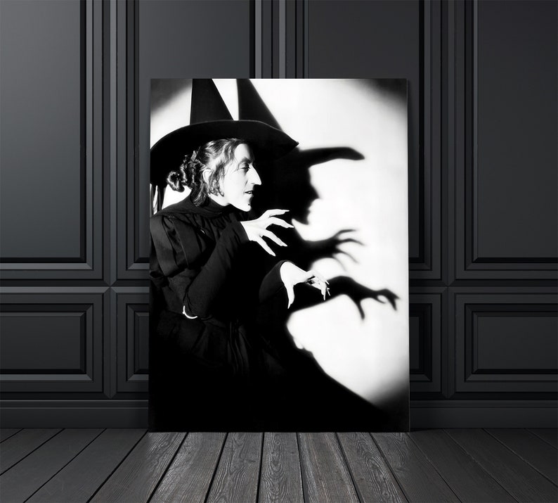 The Wicked Witch of the West Witches of Oz, Wizard of Oz, Scary Witchy Décor, Witch Poster, Vintage Witch Art, Historic Wall Decor image 1