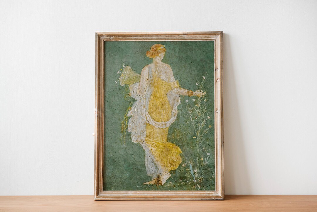 Ancient Roman Goddess Flora Print, Vintage Goddess Wall Art, Ancient ...