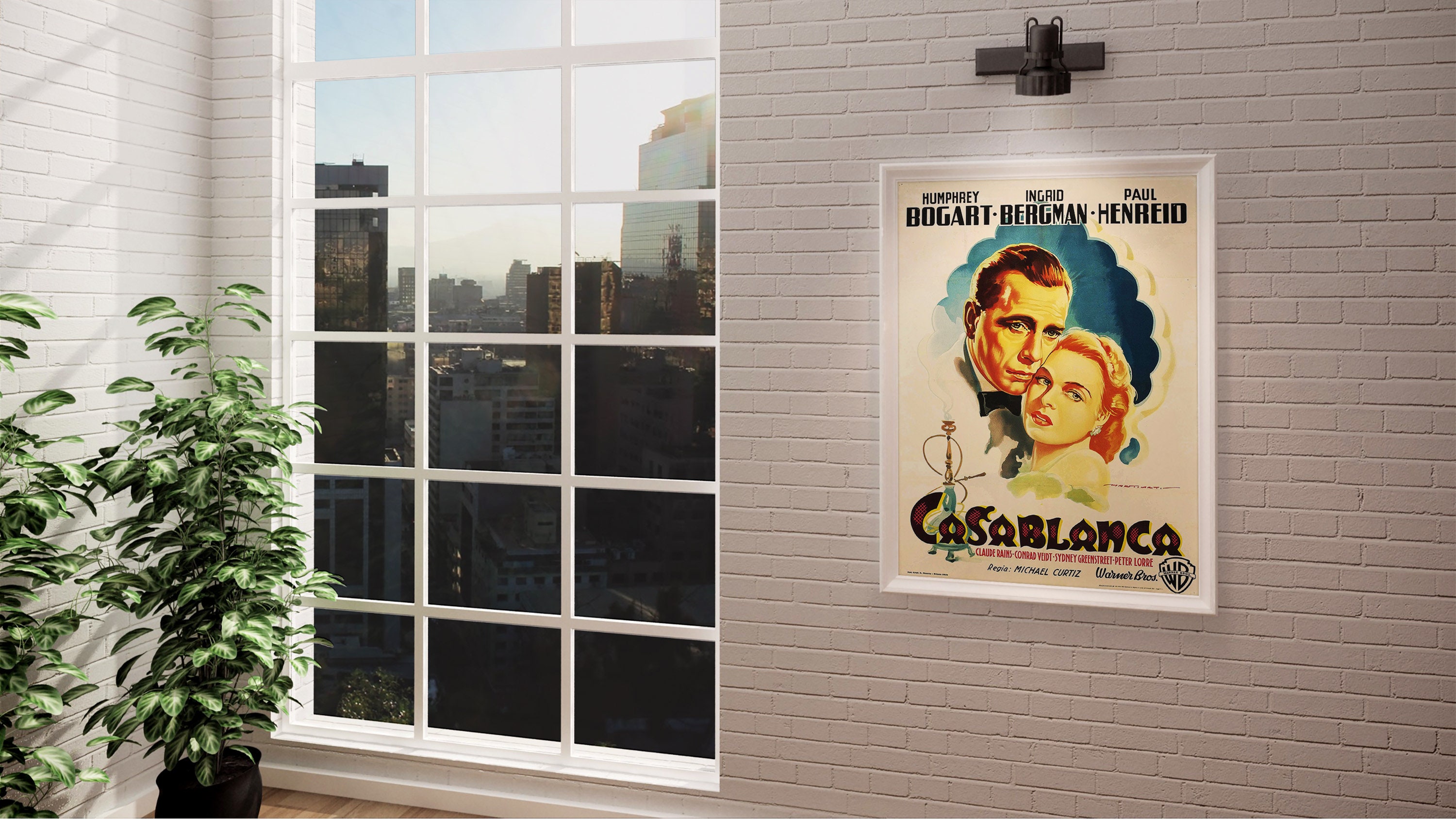 Casablanca Movie Poster 1942, Italian Casablanca Movie Poster, Vintage ...