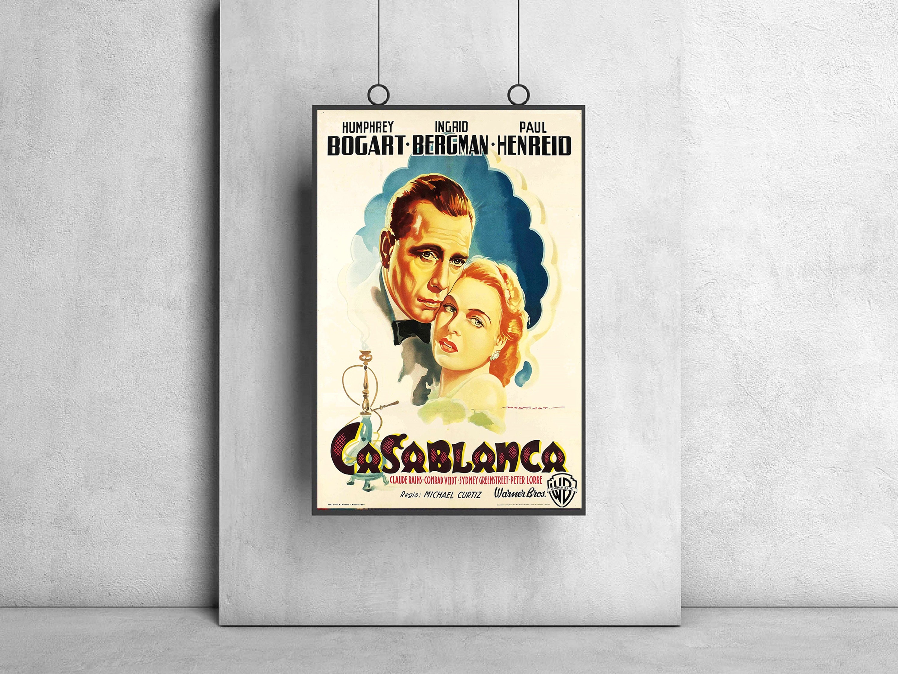 Casablanca Movie Poster 1942, Italian Casablanca Movie Poster sold by ...
