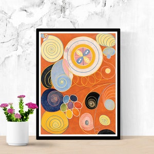 Hilma Af Klint Artwork 1907, Modern Abstract, Abstract Wall Art, Abstract Prints, Hilma Af Klint Art, Abstract Art, Digital Download 3 Size