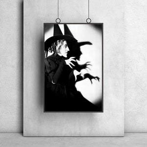 The Wicked Witch of the West Witches of Oz, Wizard of Oz, Scary Witchy Décor, Witch Poster, Vintage Witch Art, Historic Wall Decor image 6