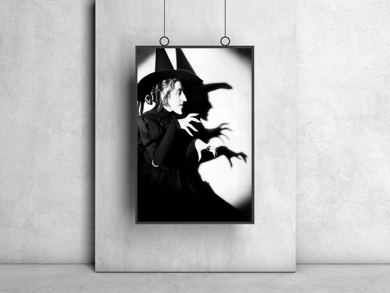 The Wicked Witch of the West Witches of Oz, Wizard of Oz, Scary Witchy Décor, Witch Poster, Vintage Witch Art, Historic Wall Decor image 6