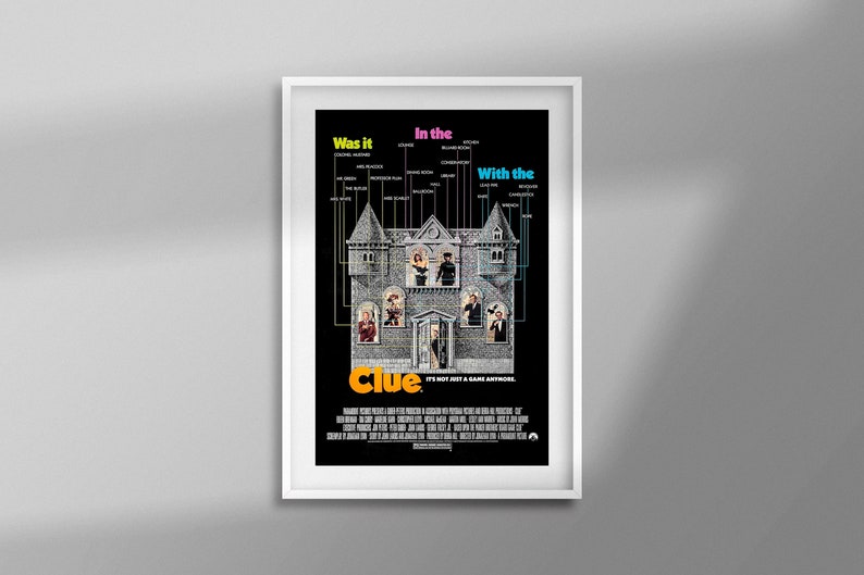 Clue Movie Poster Clue 1985 Poster Print Horror Movie - Etsy
