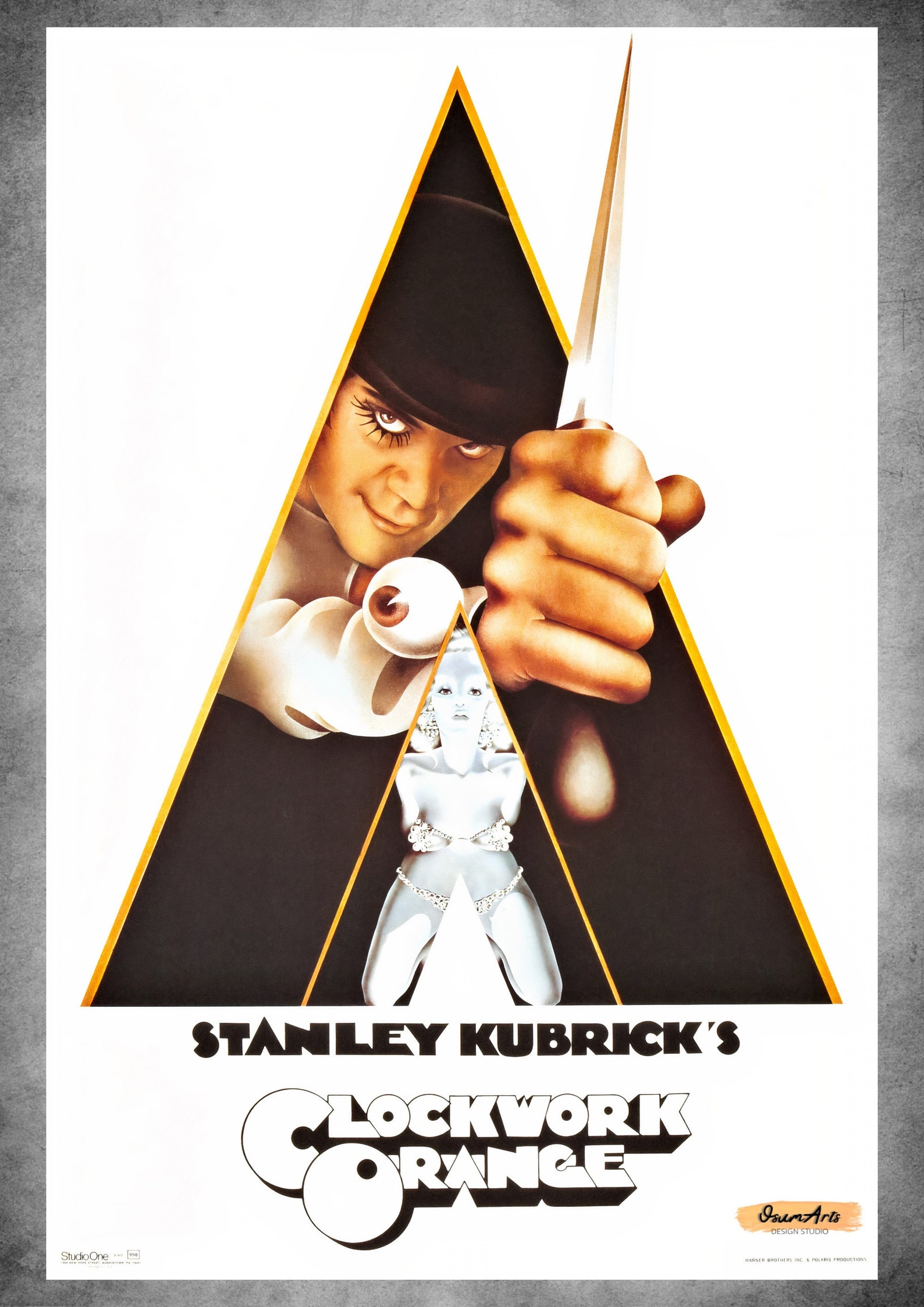 A Clockwork Orange Movie Poster Vintage Movie Poster Print Etsy