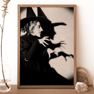 The Wicked Witch of the West Witches of Oz, Wizard of Oz, Scary Witchy Décor, Witch Poster, Vintage Witch Art, Historic Wall Decor image 5