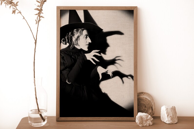 The Wicked Witch of the West Witches of Oz, Wizard of Oz, Scary Witchy Décor, Witch Poster, Vintage Witch Art, Historic Wall Decor image 5