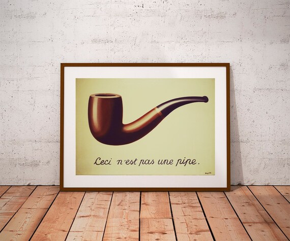 イメージの裏切り 1929年 ルネ・マグリット作 ヴィンテージアート