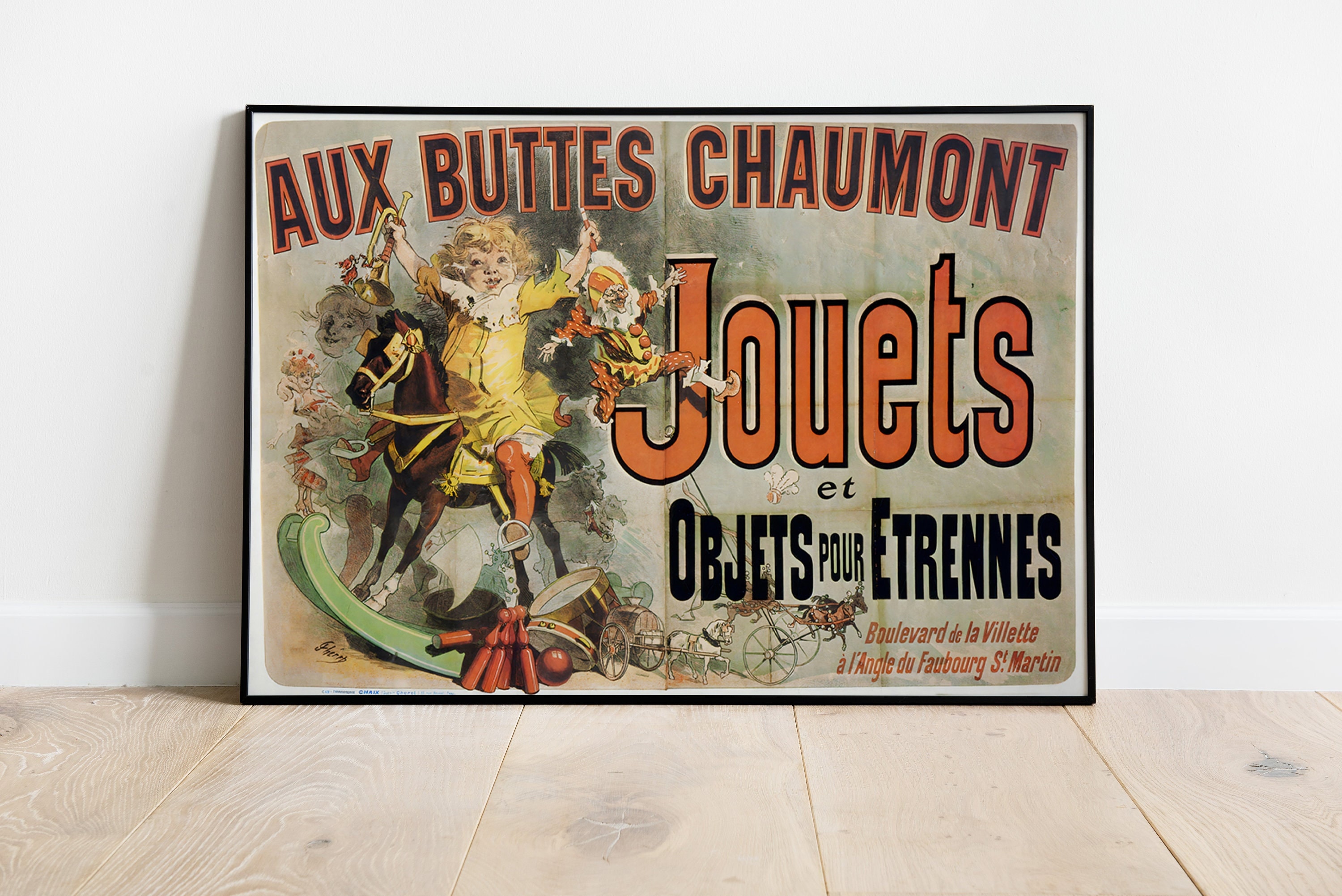 Palace Learning Jouets Poster as Seen in Monica's Apartment on