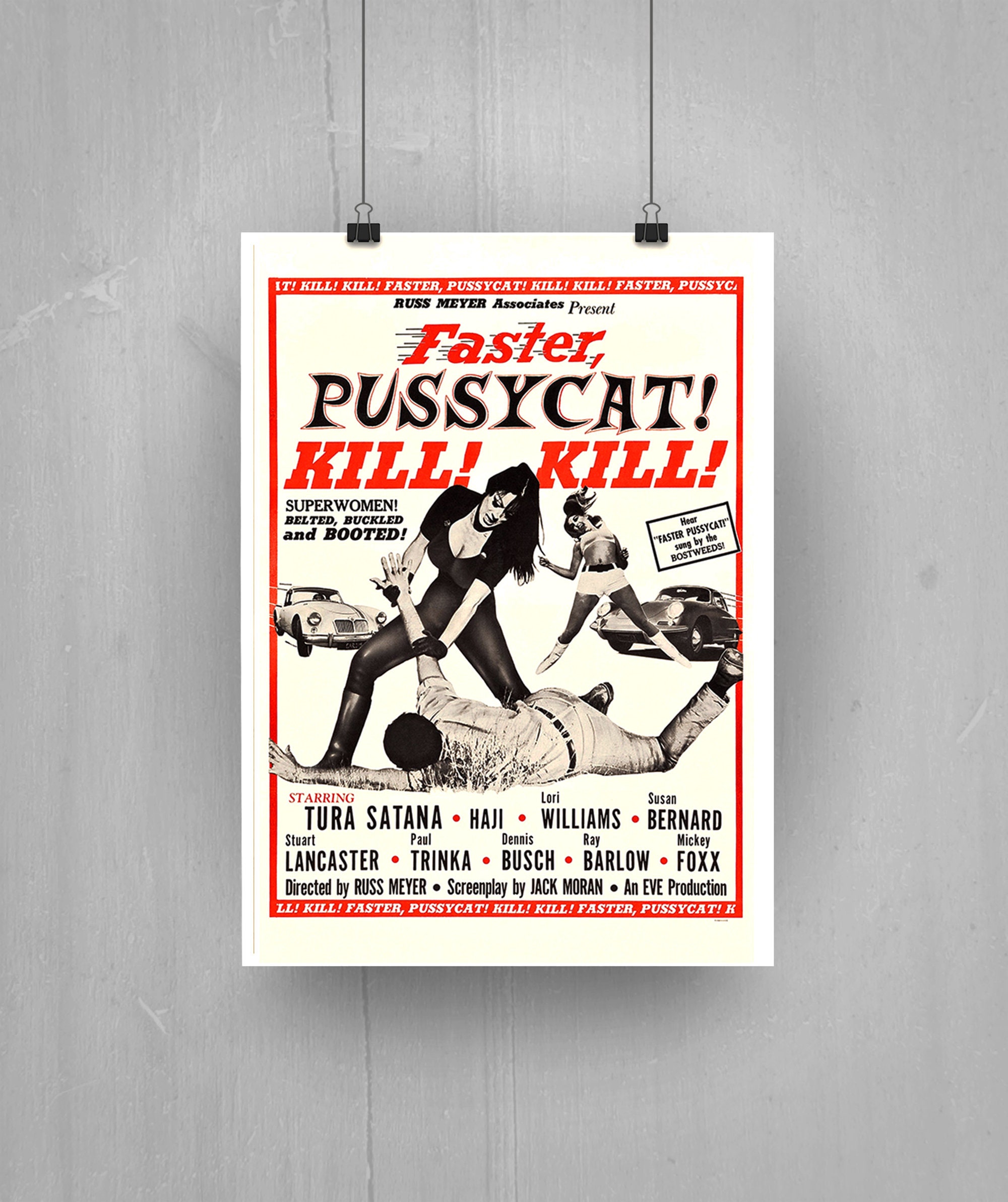Faster Pussycat 1965 Movie Poster Print, Original Film Poster
