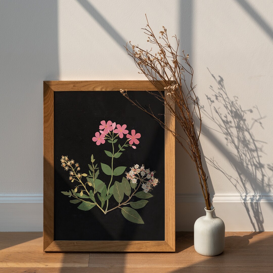 Antique Flower Painting Print, Floral Painting, Vintage Botanical Art ...