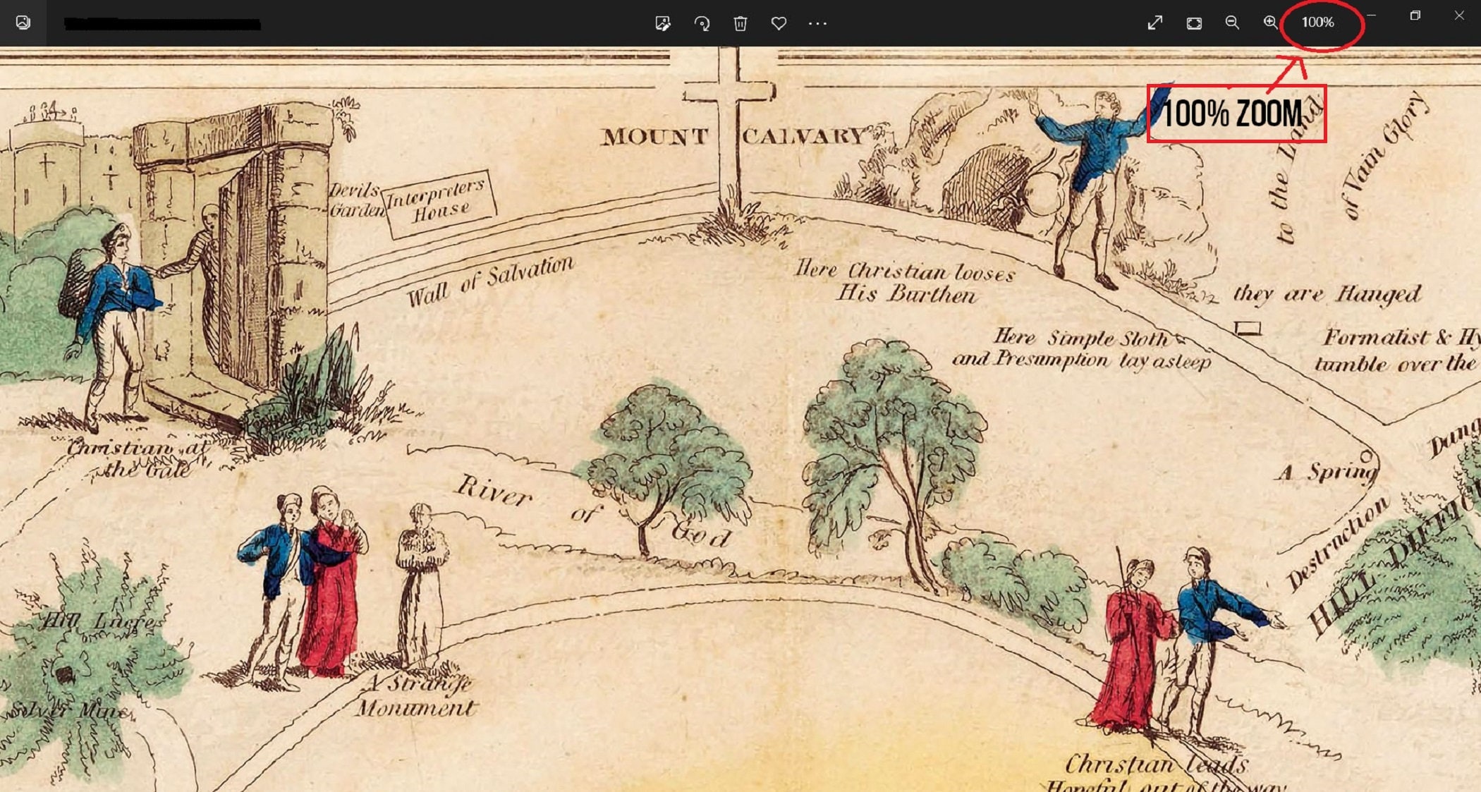 The Pilgrim 39 s Progress Map 1850 - Il Fullxfull.4191016875 K4um 