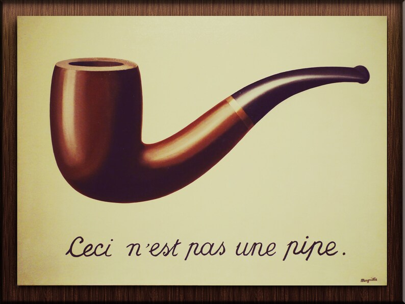 The Treachery Of Images 1929 Painting By Ren Magritte Vintage Art The Treachery Of Images 1929 Painting By Ren Magritte Vintage Art