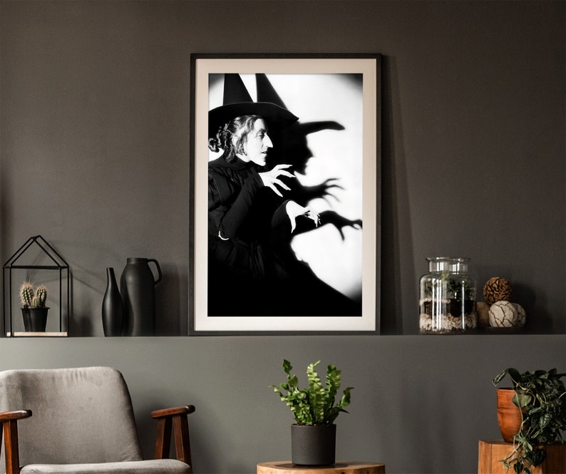 The Wicked Witch of the West Witches of Oz, Wizard of Oz, Scary Witchy Décor, Witch Poster, Vintage Witch Art, Historic Wall Decor image 4