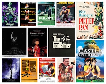 Request Your Own Movie Poster New Or Old, Movie Posters, Wall Décor, Gift Idea, Custom Movie Poster, Film Poster, Movie Art, Home Décor