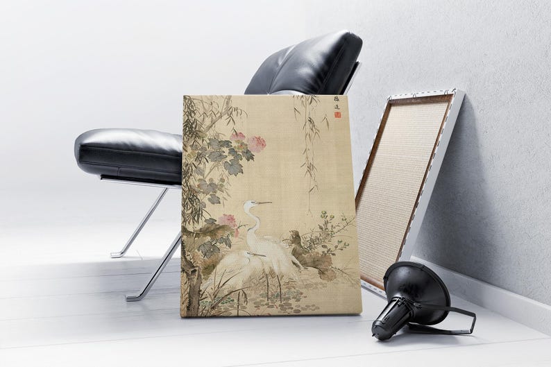 Botanical Japanese nature art printable wall decor