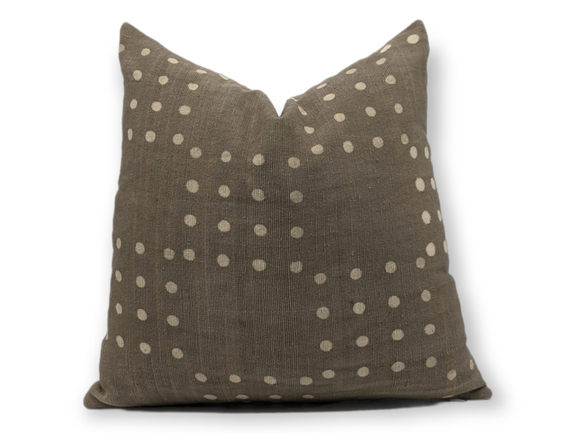 Coussin Bogolan Mudcloth Cushion Gris Decoration Boheme Ethnique Yeleen