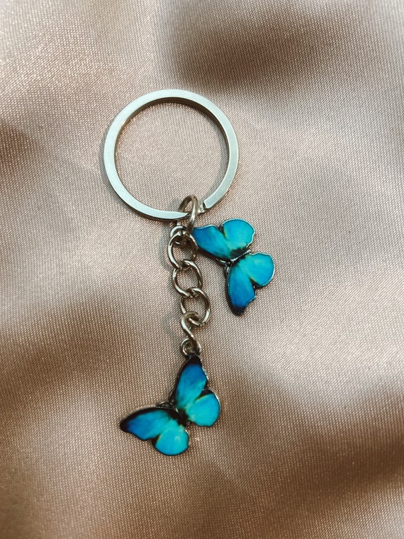 butterfly wings keychain charm, Cute keychain, Best friend gift,Fathers day  gift