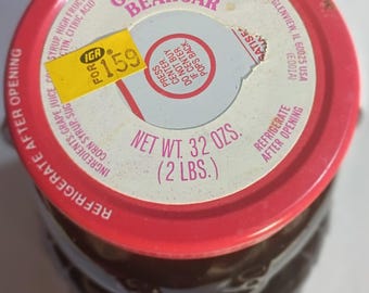 Vintage 1991 Kraft Grape Jelly Bear Jar – 32 oz. (Full & Unopened - Dec 30)