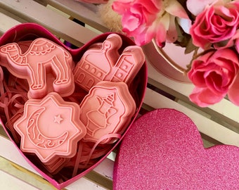 Eid Cookie Cutters Gift Set: Islamic Ramadan Baking, 6 Designs