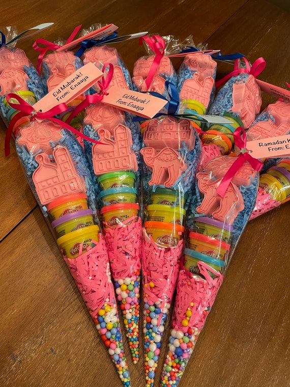 FullJoyHut Sacchetti Regalo di Eid Mubarak, 100 PCS Eid Mubarak Buste Sacchetti di Caramelle