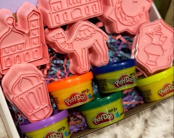 Kids EID gift box  Ramadan gift for kids gift play doh stamp  Muslim holiday eid craft Ramadan favor Ramadan decoration kids craft  present