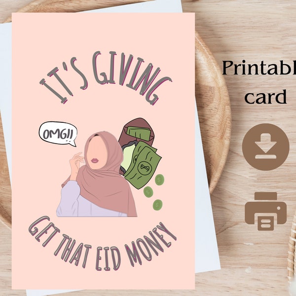 eid money card printable eid card pdf digital download eid mubarak card eid gifts for women eid money ramadan Mubarak card eid gifts for kid