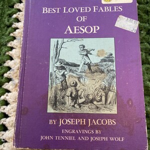 Rare 1967 Vintage Beloved Fables of Aesop & Nonsense Alphabet book
