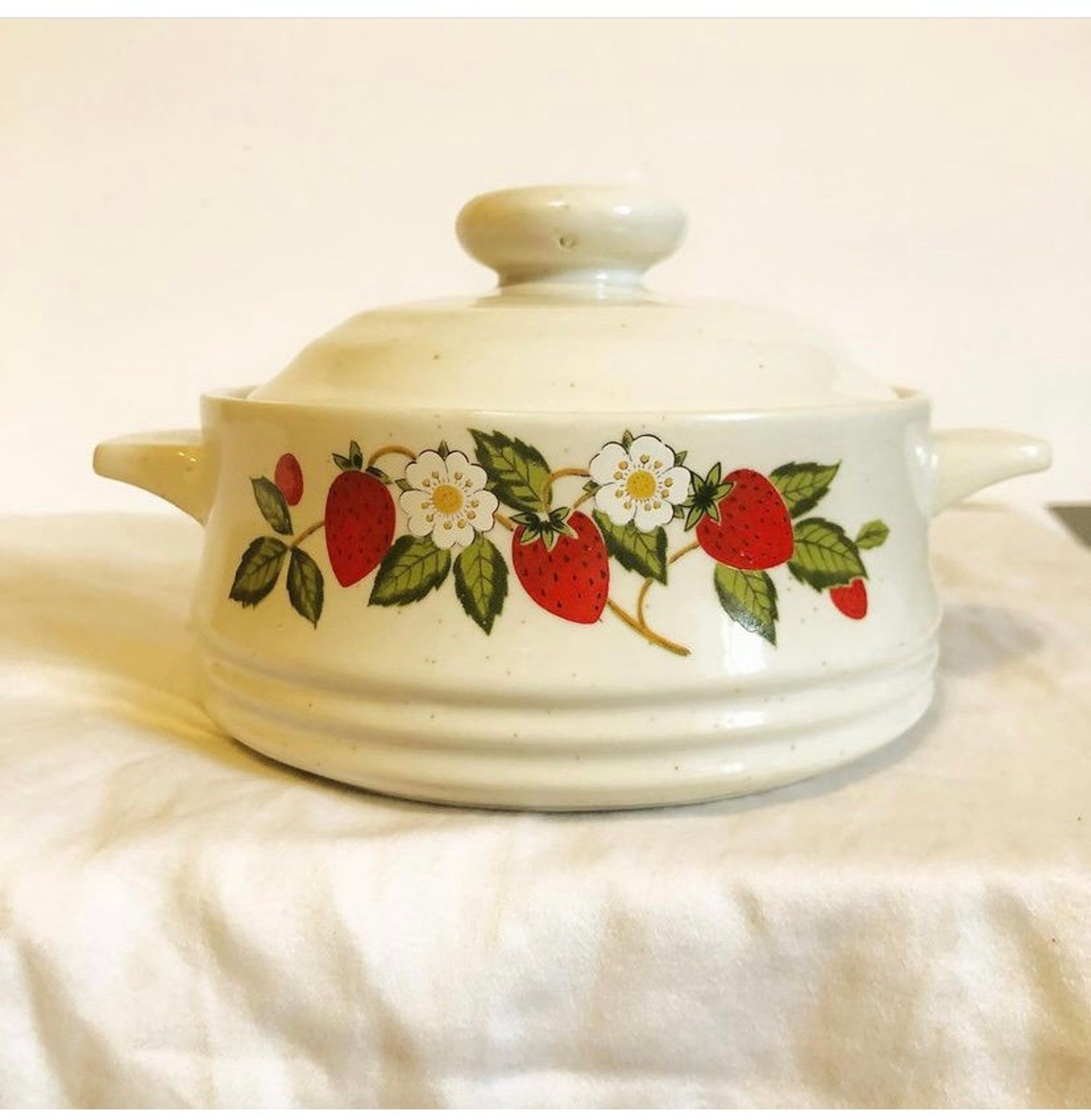 Vintage Sheffield strawberries n cream stoneware collection Etsy
