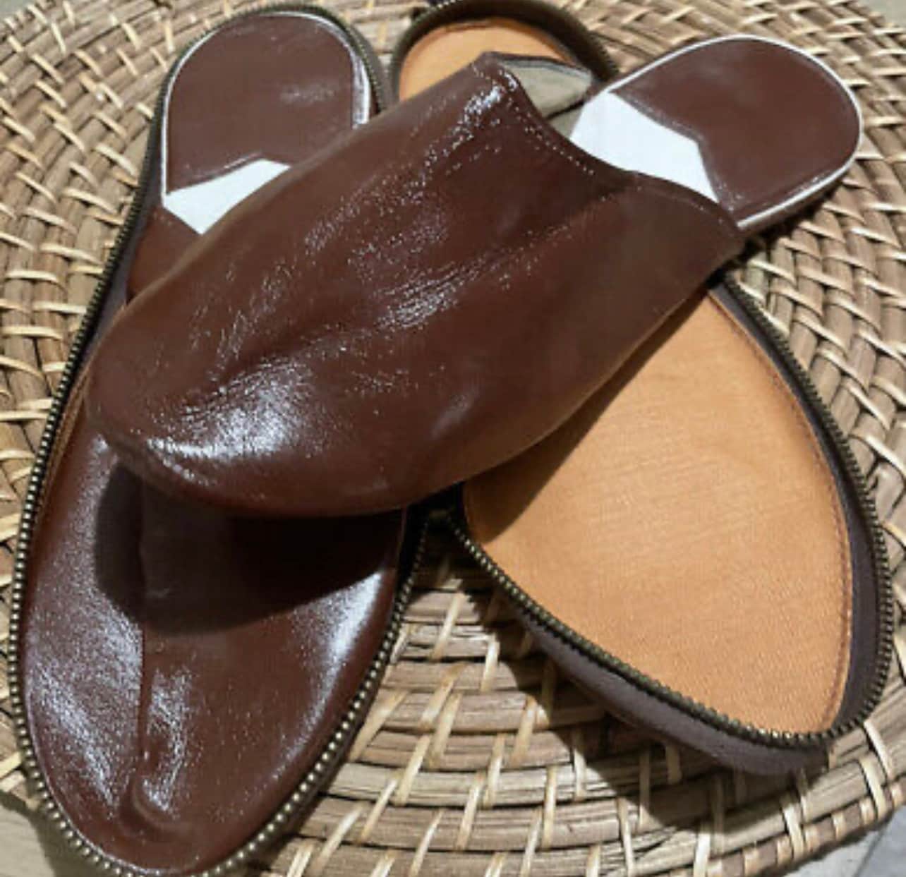 Men's packable travel clearance slippers