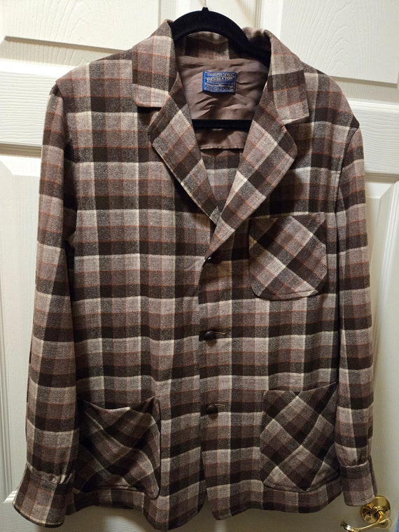 Vintage Pendleton 3 Pocket Jacket 100% Virgin Wool