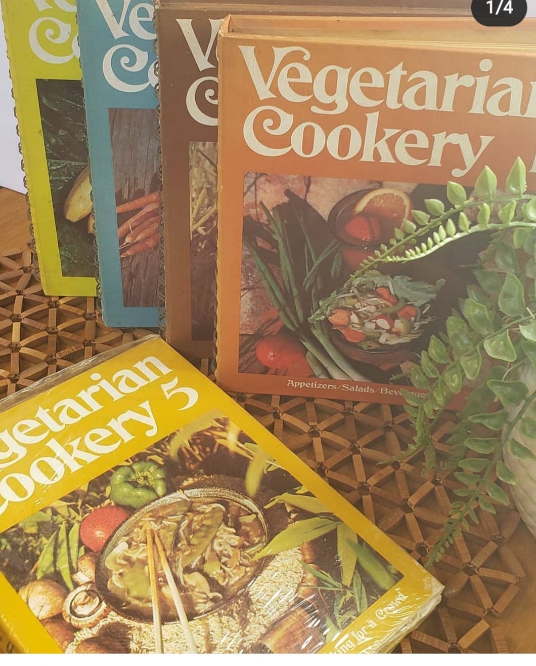 Vintage vegetarian full cook book set 1971 Etsy