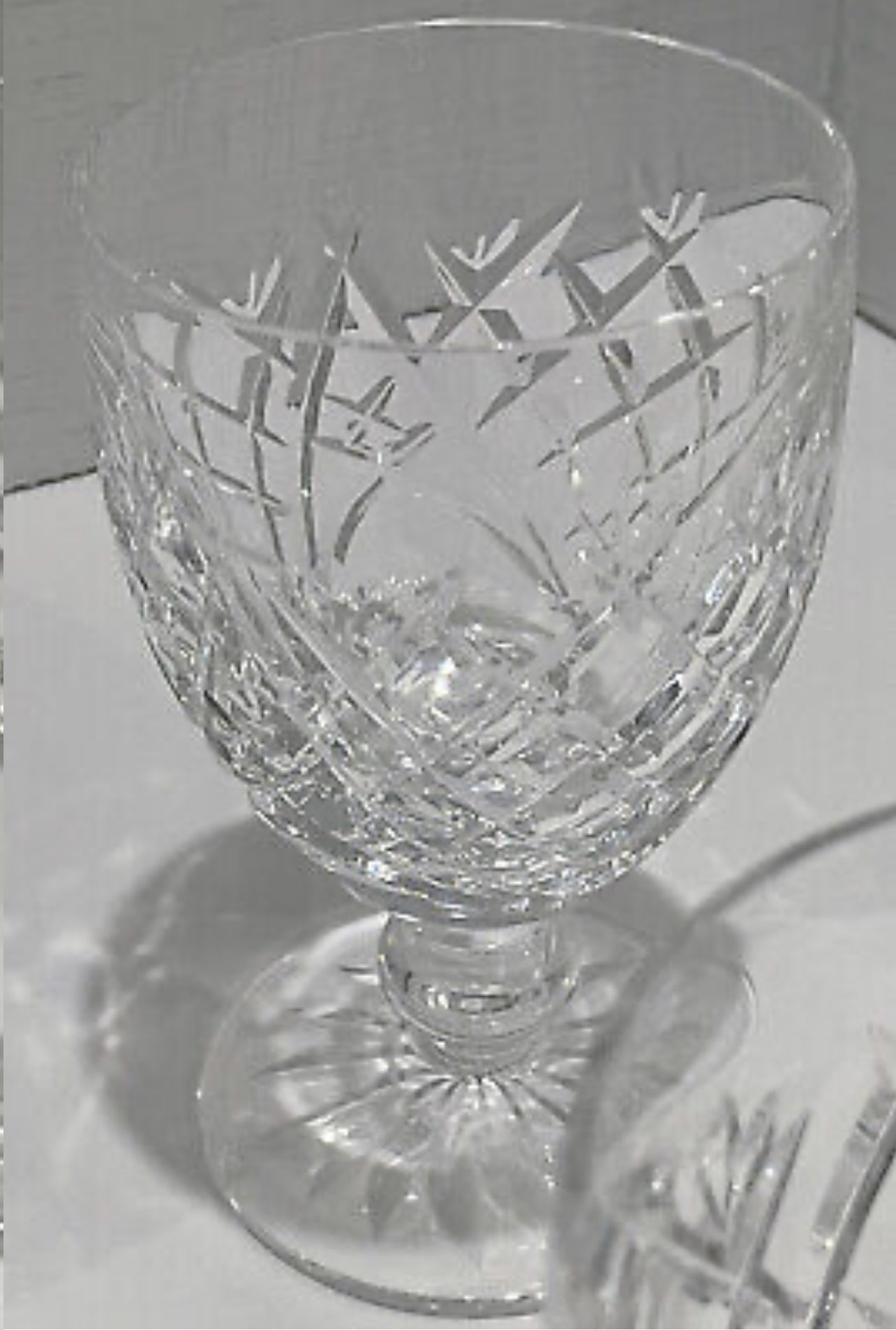 WATERFORD Crystal DONEGAL Pattern Claret Wine Goblet or GLASS Etsy