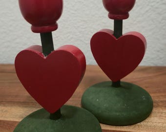Scandinavian Heart Candle Holder Made in Sweden Christmas