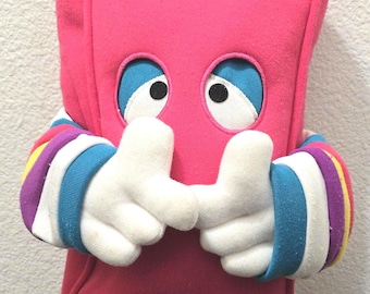 Vintage Dooffles Bag Plush Toy Pink Tote Imagination Factory 1988 With Shoes